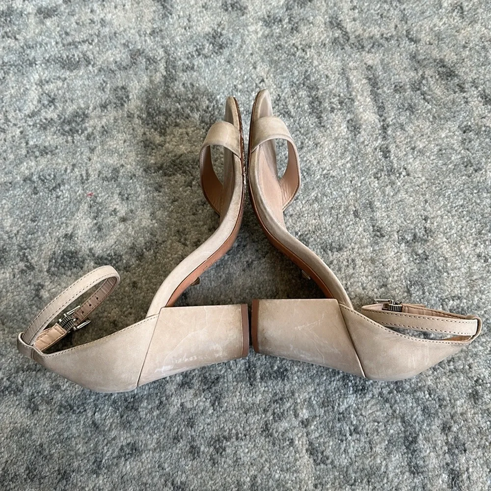 Schutz Cadey Lee Block Suede Heel Sandal - Picture 3 of 8